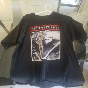 Men’s large black skinny puppy shirt